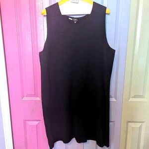 Talbots plus size genuine merino wool black sleeveless dress